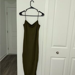 Zara Olive Midi Dress